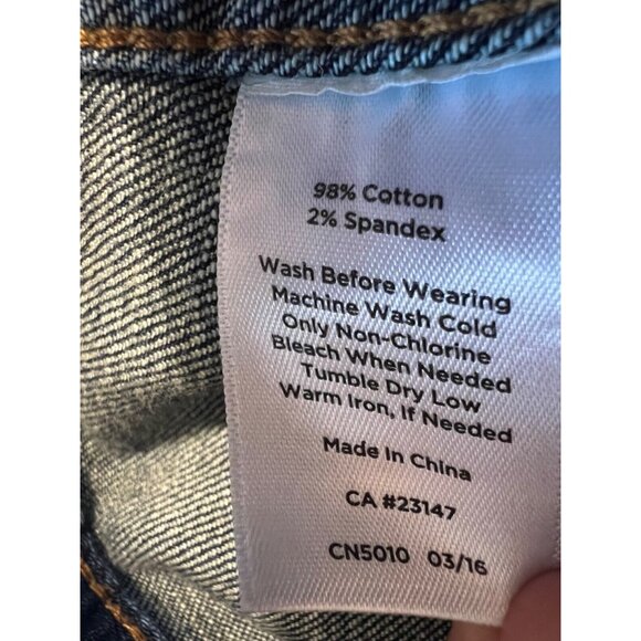 Talbots Womens Jean Jacket Blue XS Extra Small Stretch Cotton Denim MINT - Picture 6 of 7